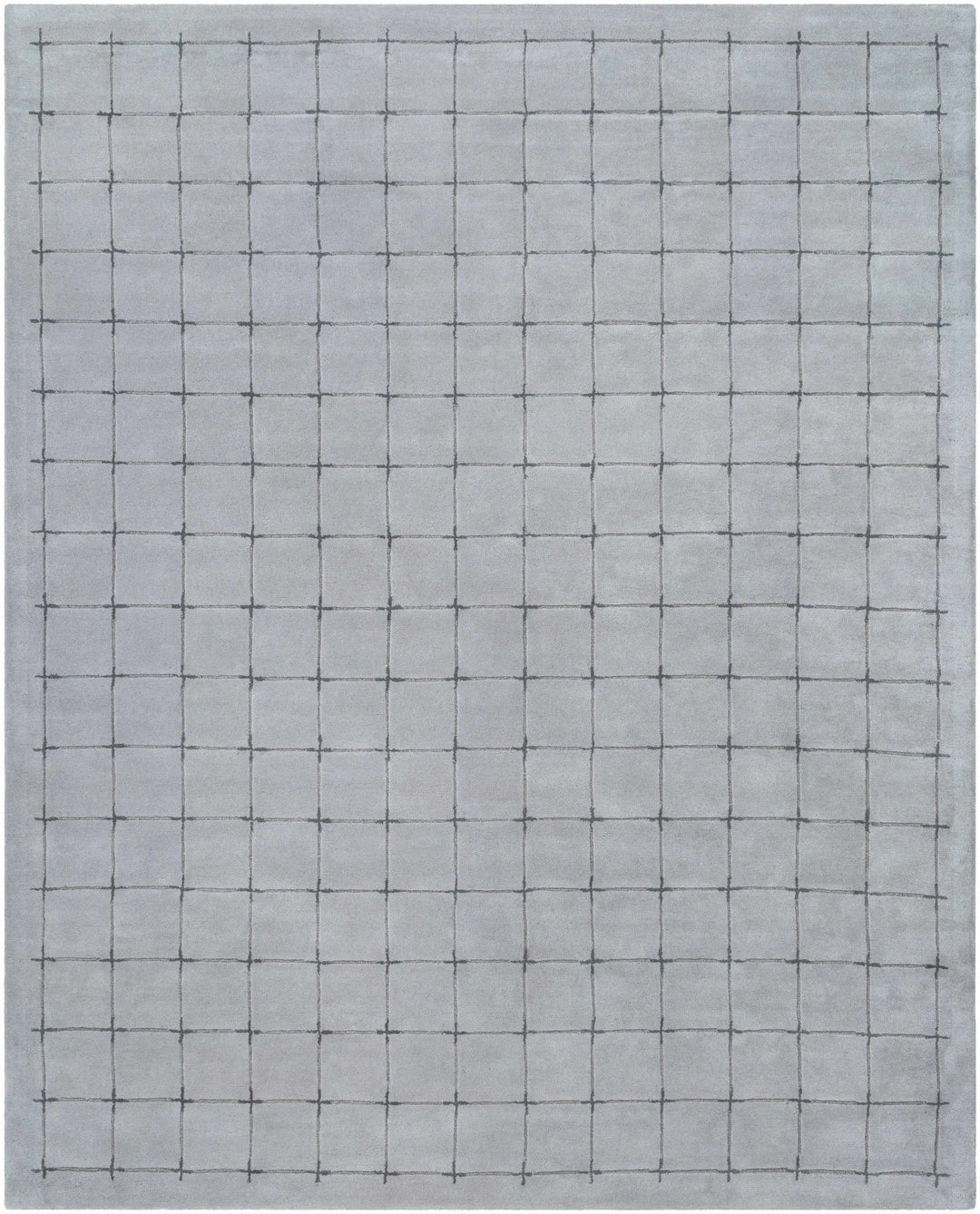 Sanvi Modern Geometrical Gray Hand Tufted Wool Area Rug - The Rug Decor