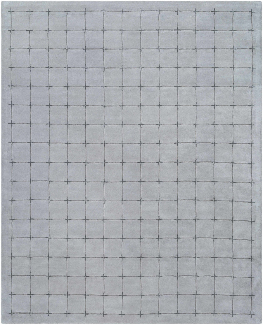 Sanvi Modern Geometrical Gray Hand Tufted Wool Area Rug - The Rug Decor