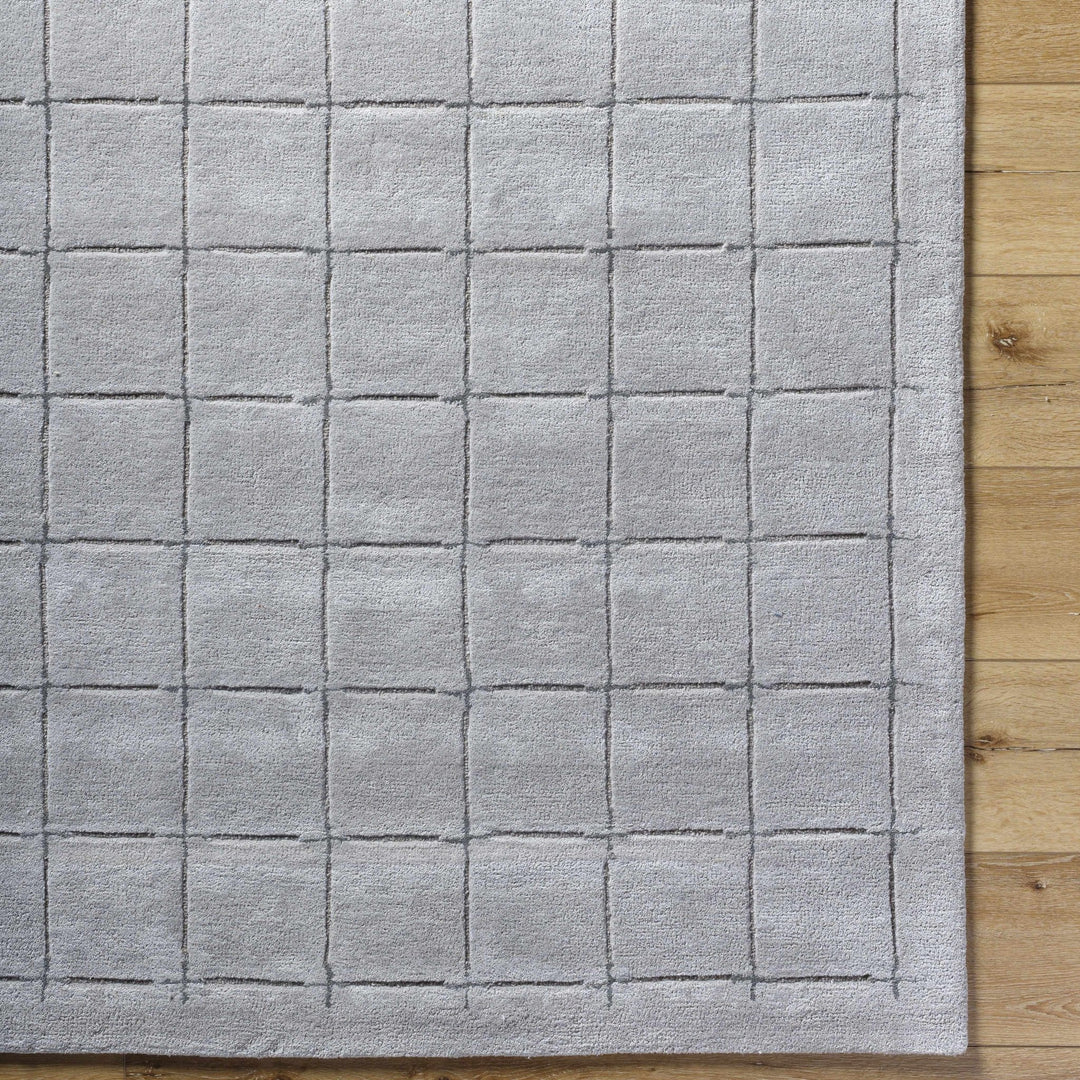 Sanvi Modern Geometrical Gray Hand Tufted Wool Area Rug - The Rug Decor
