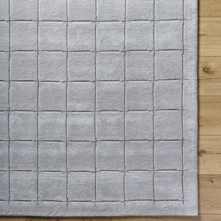 Sanvi Modern Geometrical Gray Hand Tufted Wool Area Rug - The Rug Decor