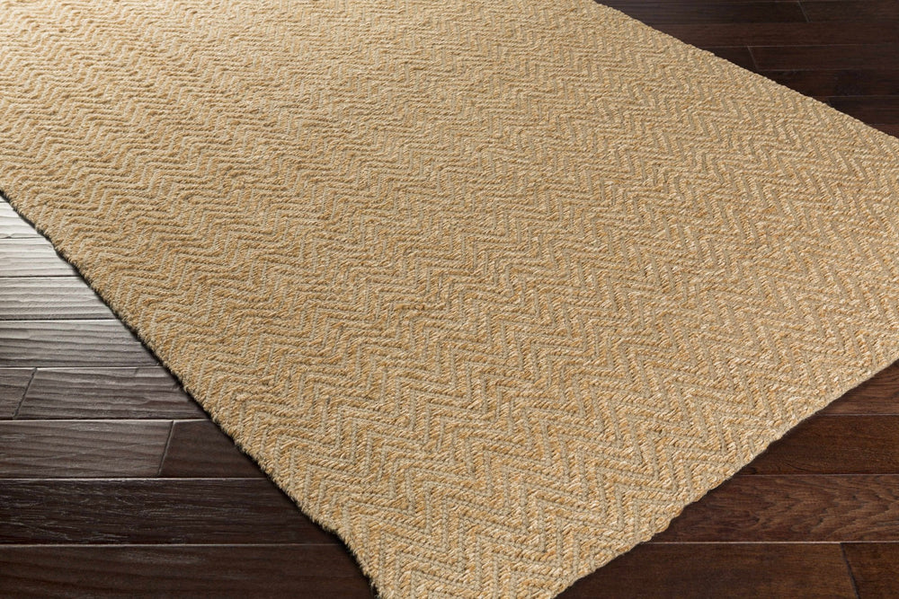 Sasabe Traditional Style Camel Hand Woven Jute Area Rug - The Rug Decor