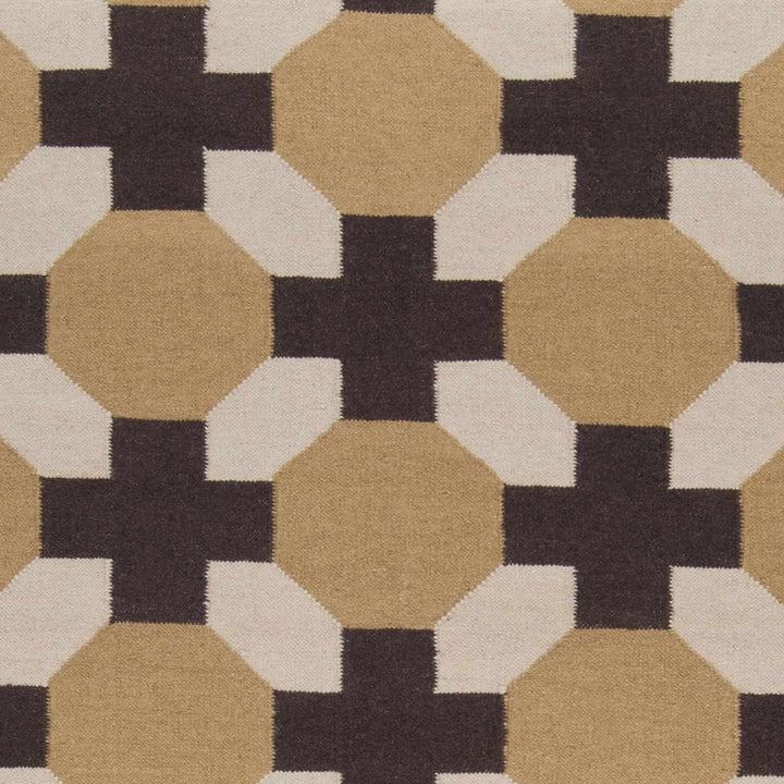 Satartia Contemporary Camel And Brown Area Rug - The Rug Decor