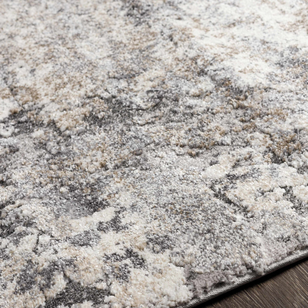 Satsop Ivory And Charcoal Modern Abstract Design Area Rug - The Rug Decor