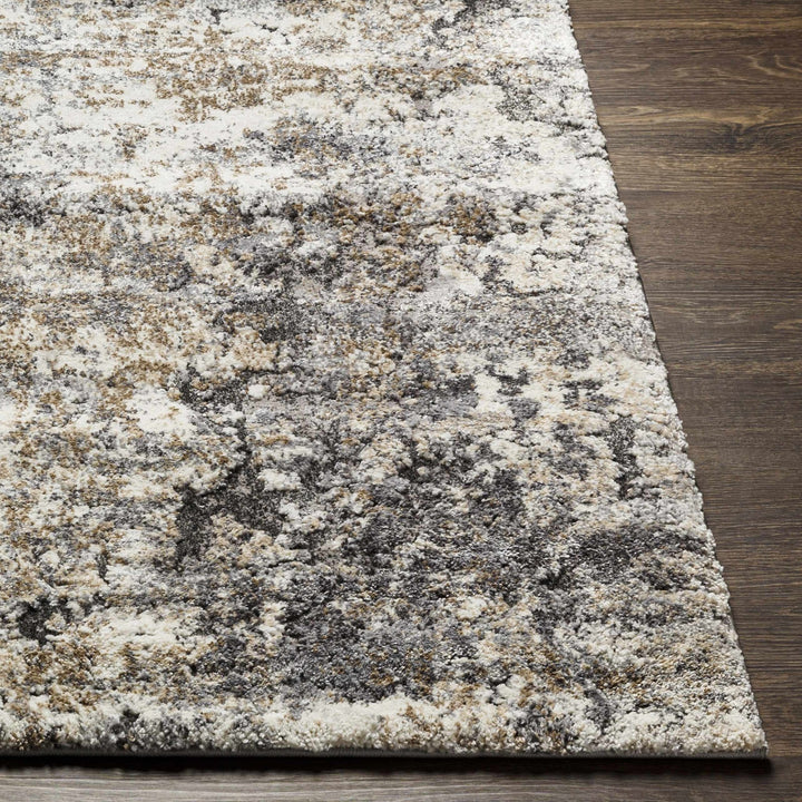 Satsop Ivory And Charcoal Modern Abstract Design Area Rug - The Rug Decor