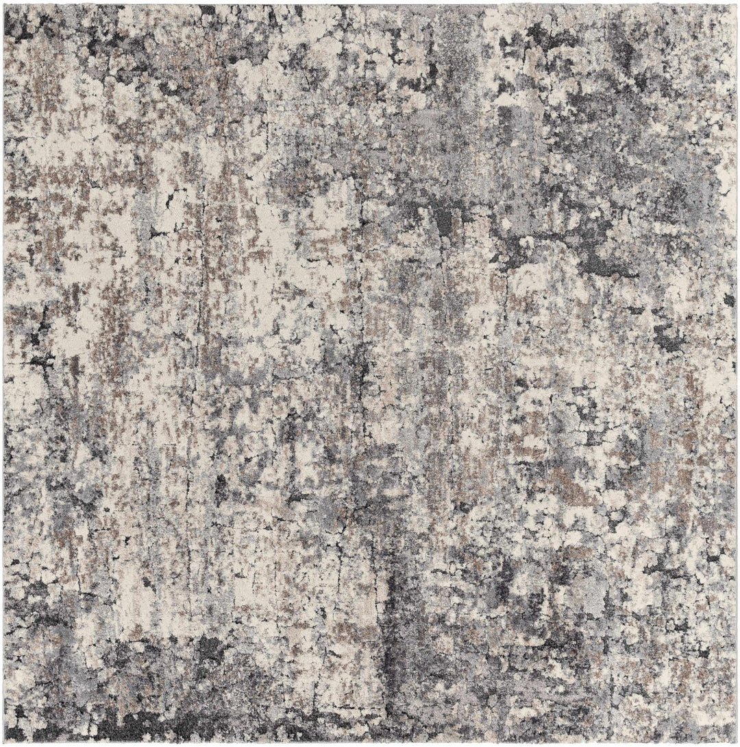 Satsop Ivory And Charcoal Modern Abstract Design Area Rug - The Rug Decor
