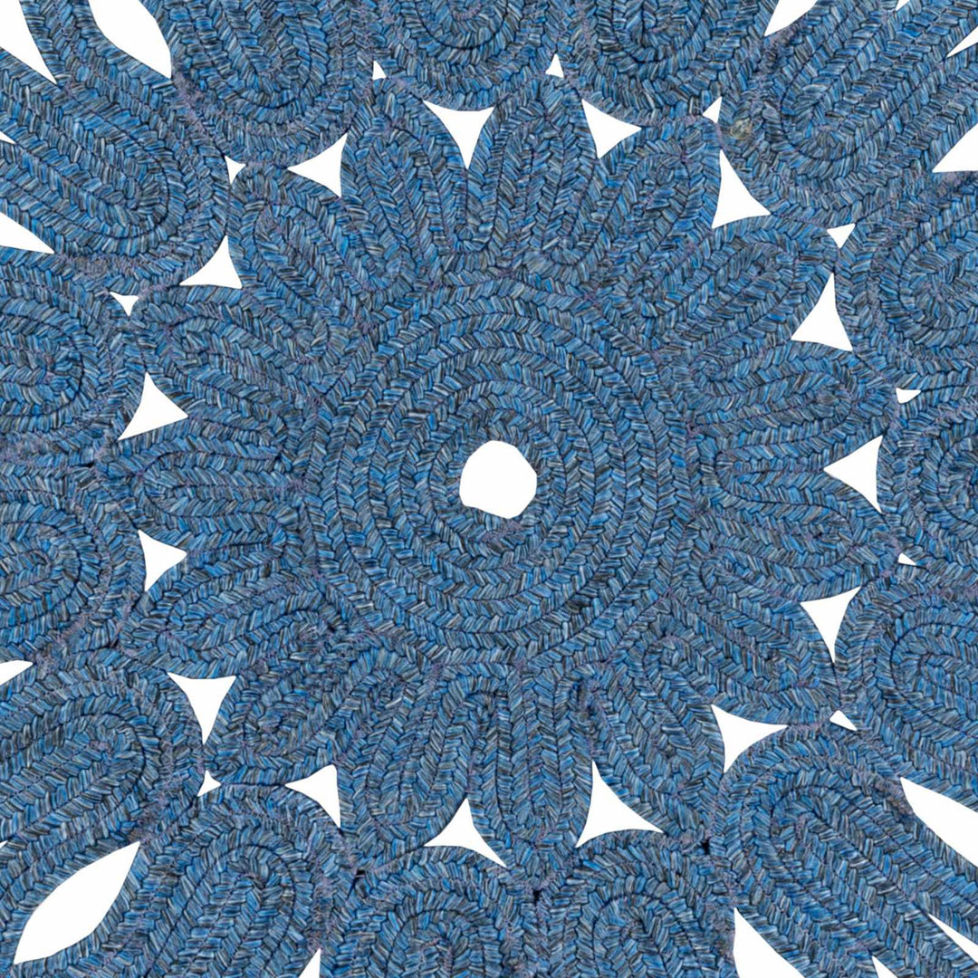 Sauquoit Blue Modern Style Hand Woven Outdoor Area Rug - The Rug Decor