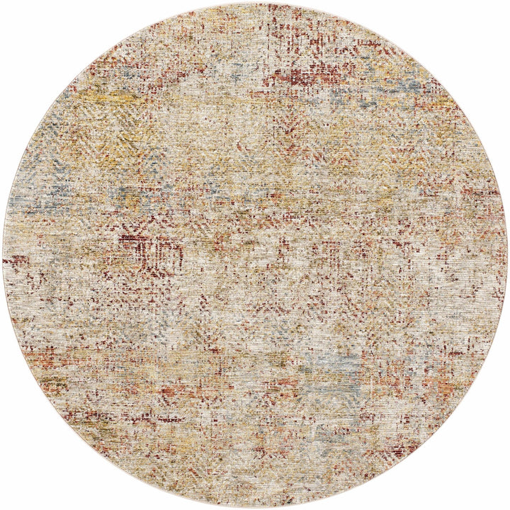 Sava Contemporary Style Tan And Rust Area Rug - The Rug Decor