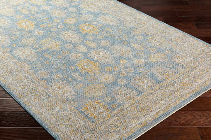 Saya Thick Luxe Statement Traditional Design Gray & Tan Rug - The Rug Decor