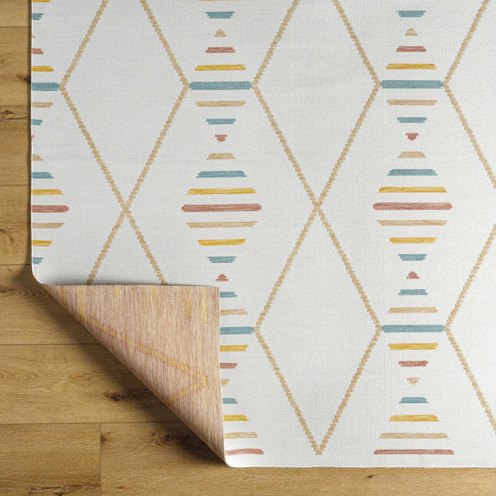 Neith Modern Geometrical Design Ivory Area Rug