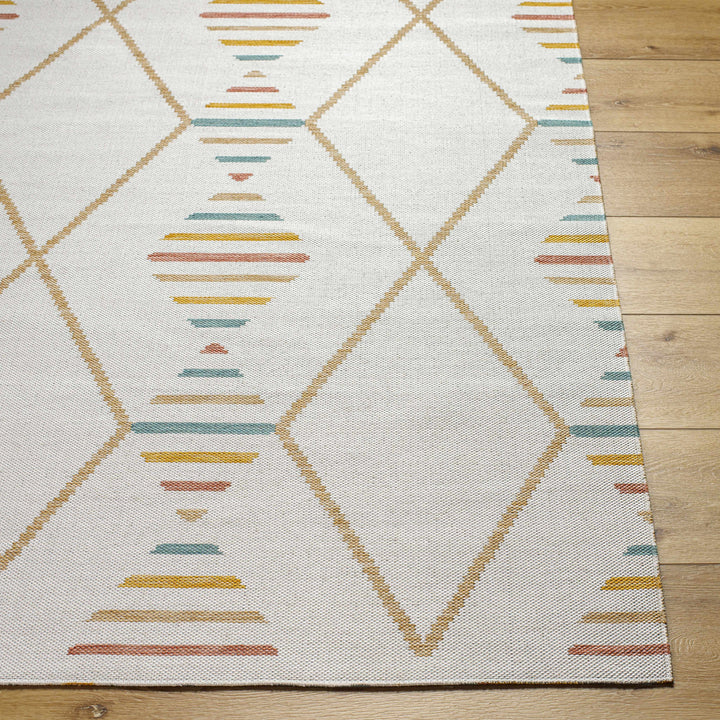 Neith Modern Geometrical Design Ivory Area Rug