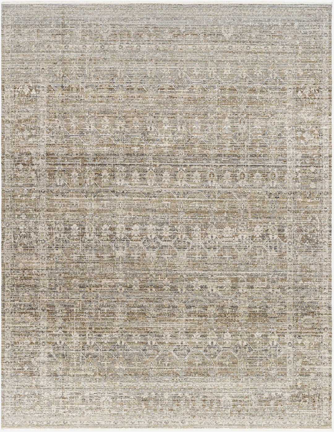 Mekhi Traditional Style Brown Machine Washable Area Rug