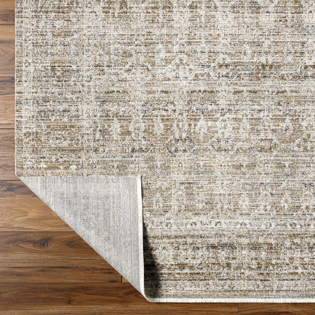 Mekhi Traditional Style Brown Machine Washable Area Rug
