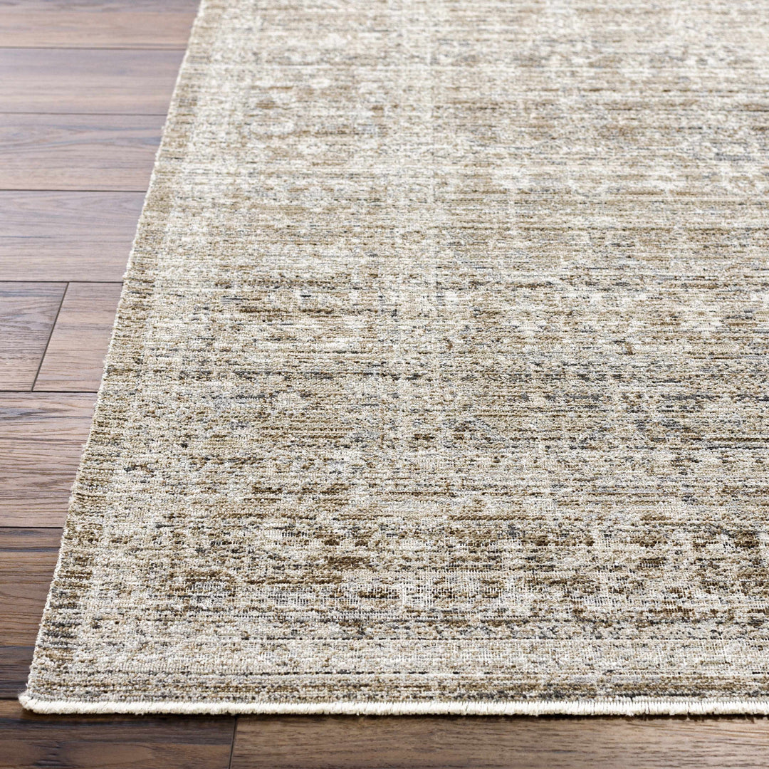 Mekhi Traditional Style Brown Machine Washable Area Rug