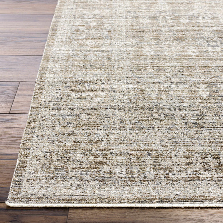 Mekhi Traditional Style Brown Machine Washable Area Rug
