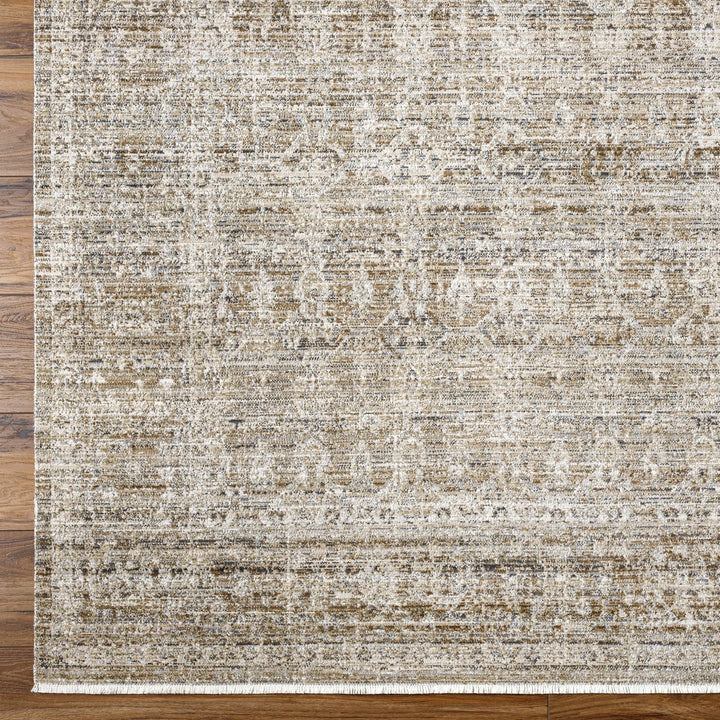 Mekhi Traditional Style Brown Machine Washable Area Rug