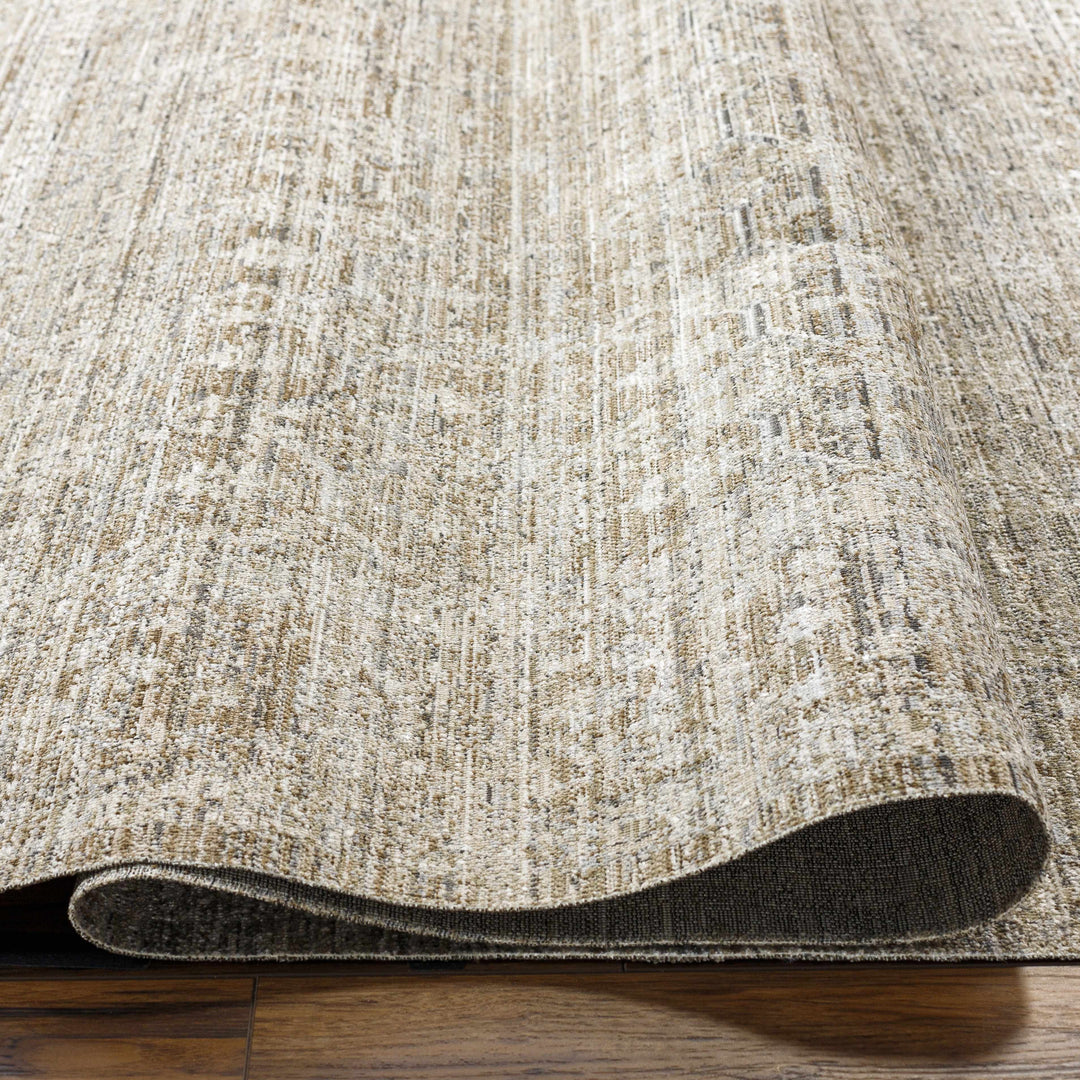 Mekhi Traditional Style Brown Machine Washable Area Rug