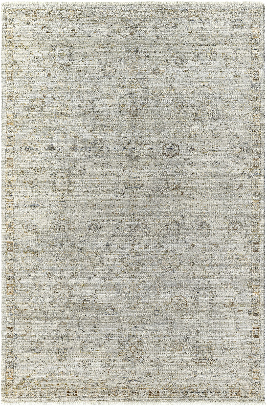 Mikia Traditional Gray Outdoor Machine Woven Rug