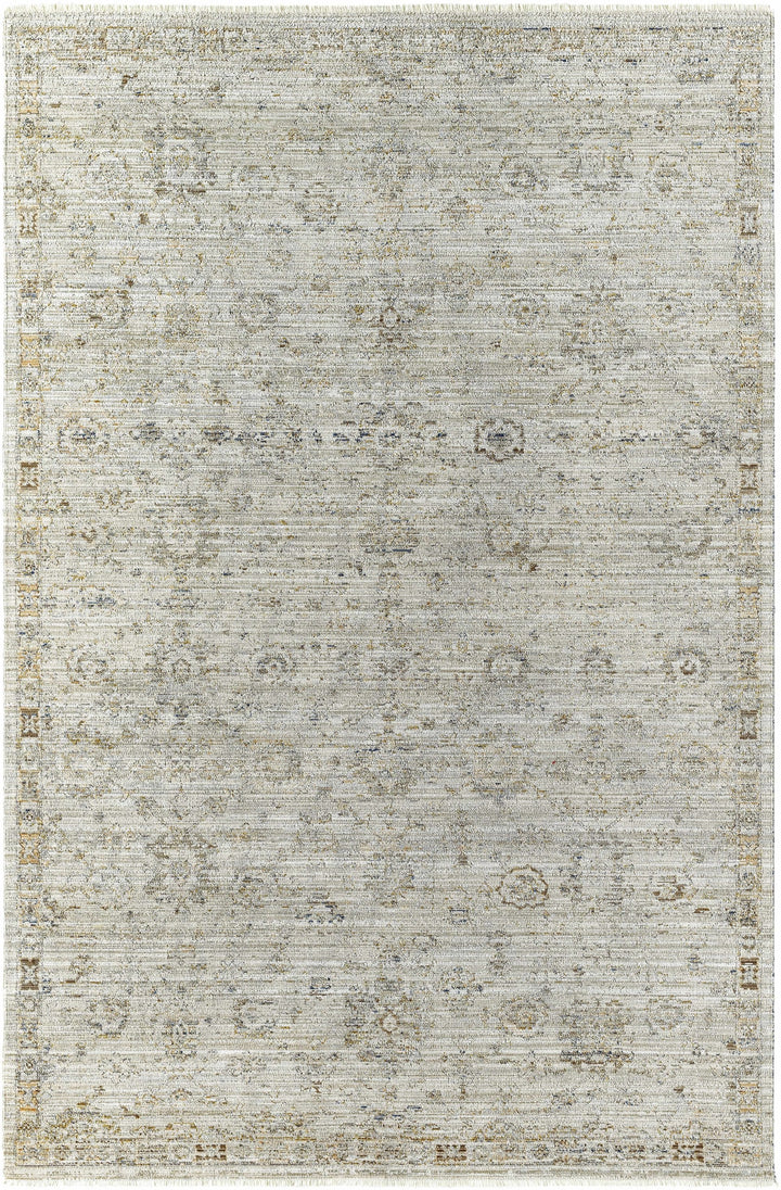Mikia Traditional Gray Outdoor Machine Woven Rug