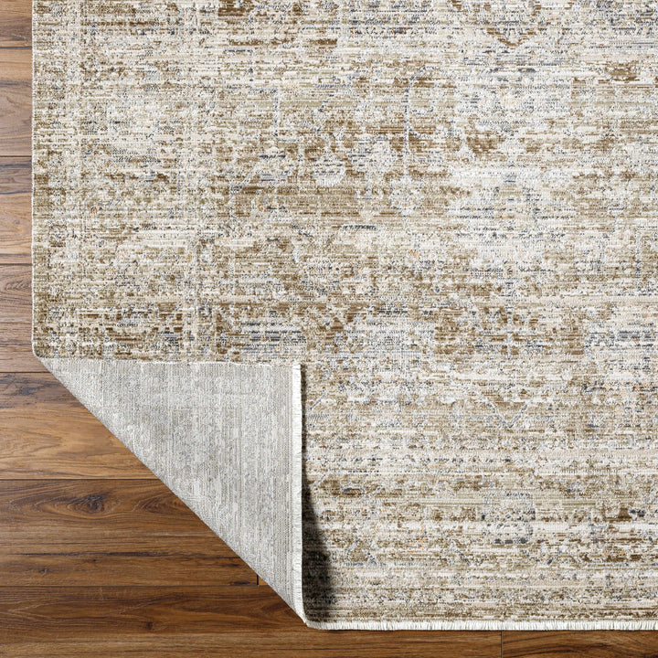 Mikio Traditional Brown And Gray Washable Area Rug