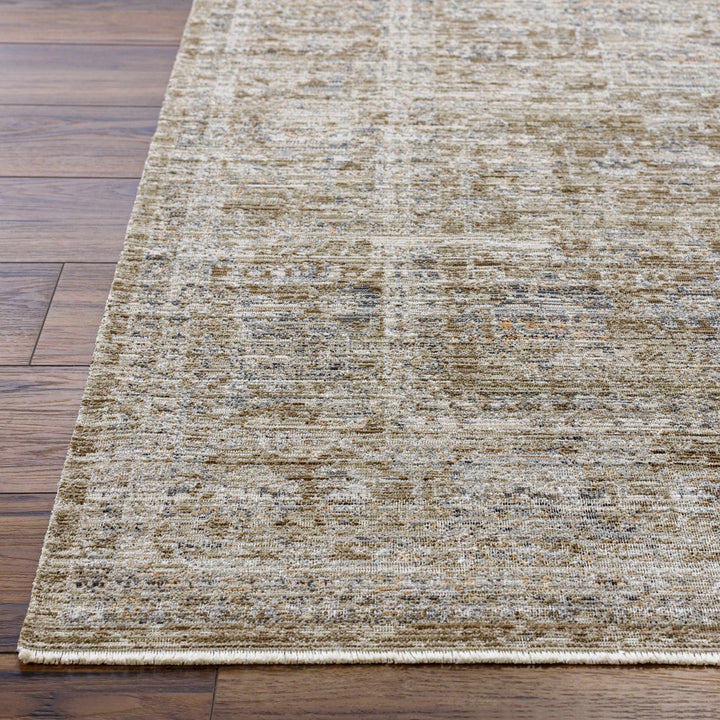 Mikio Traditional Brown And Gray Washable Area Rug
