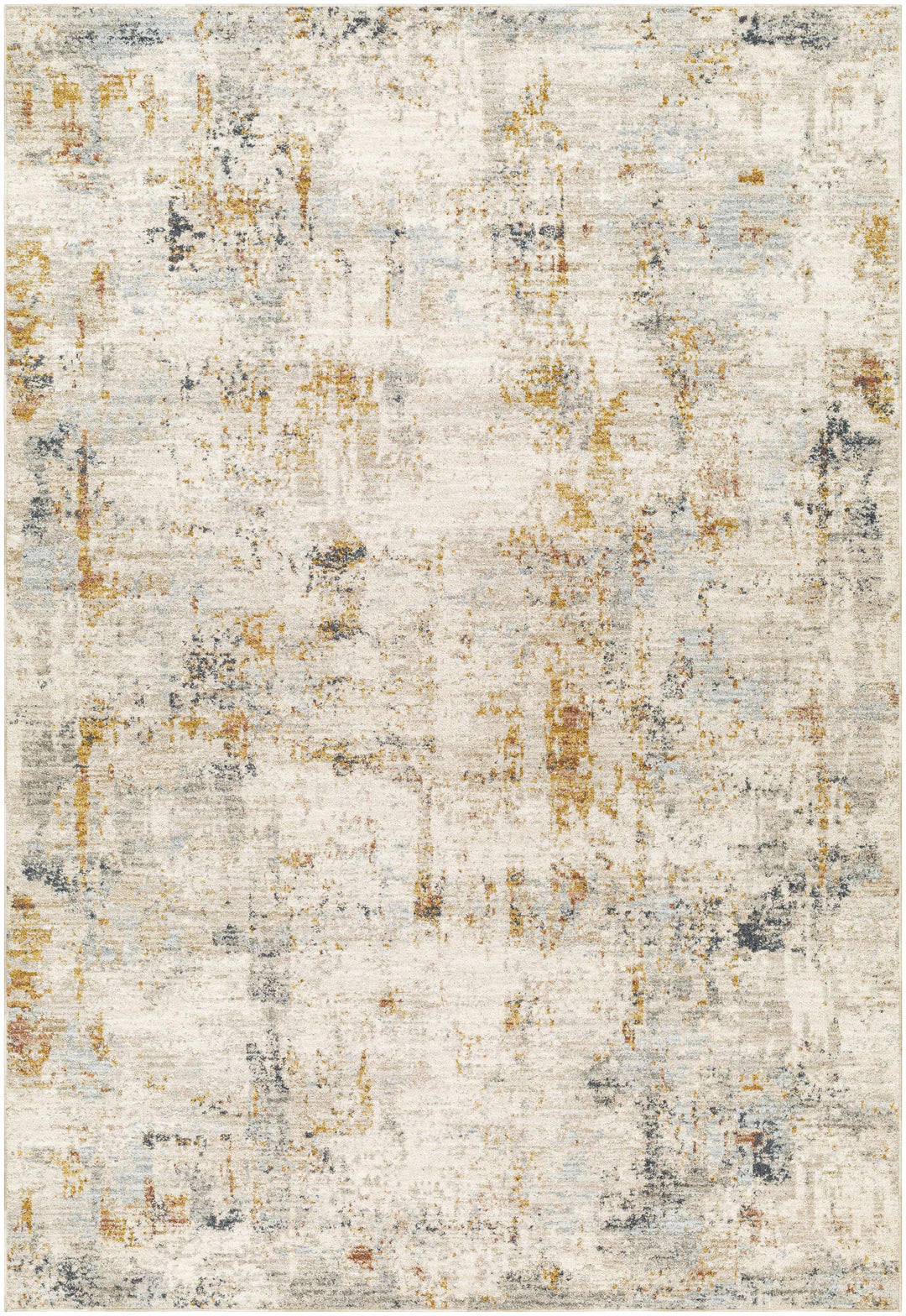 Kacia Contemporary Abstract Design Beige Area Rug