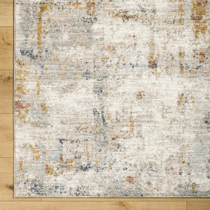 Kacia Contemporary Abstract Design Beige Area Rug