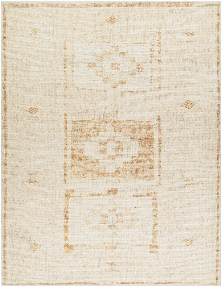 Avril Contemporary Beige And Tan Machine Woven Rug