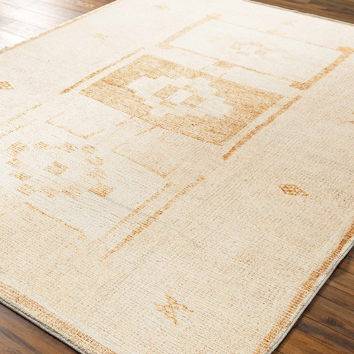 Avril Contemporary Beige And Tan Machine Woven Rug