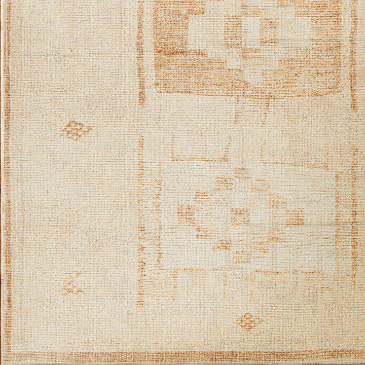 Avril Contemporary Beige And Tan Machine Woven Rug