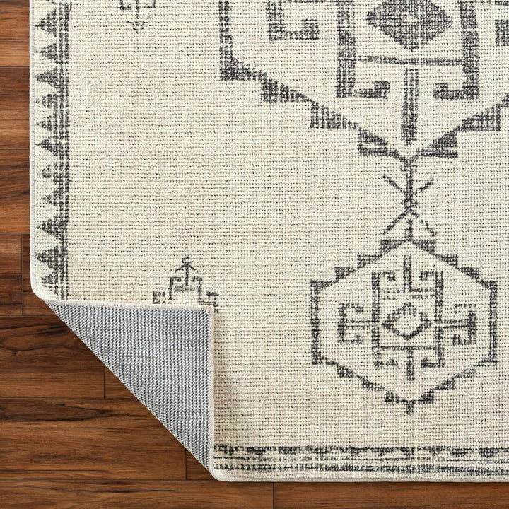 Fatin Traditional Tribal Beige And Gray Area Rug