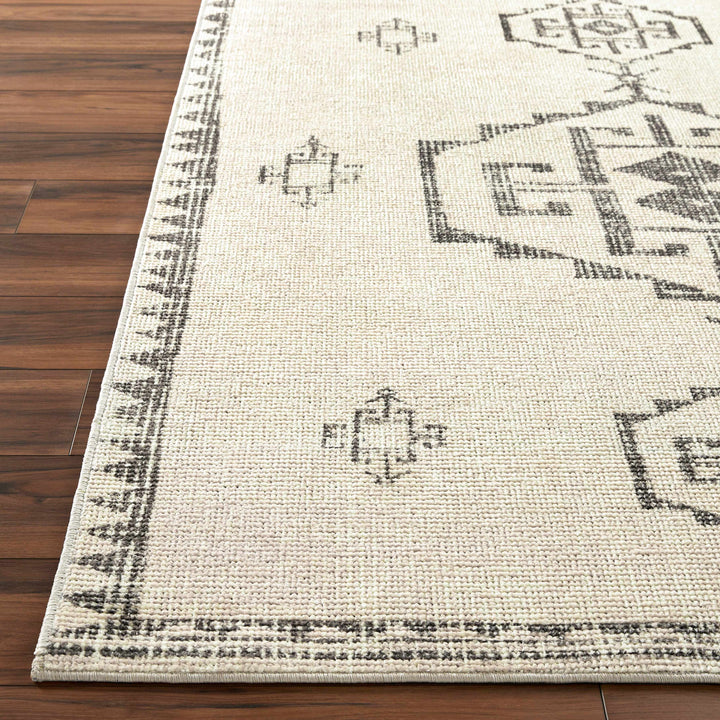 Fatin Traditional Tribal Beige And Gray Area Rug