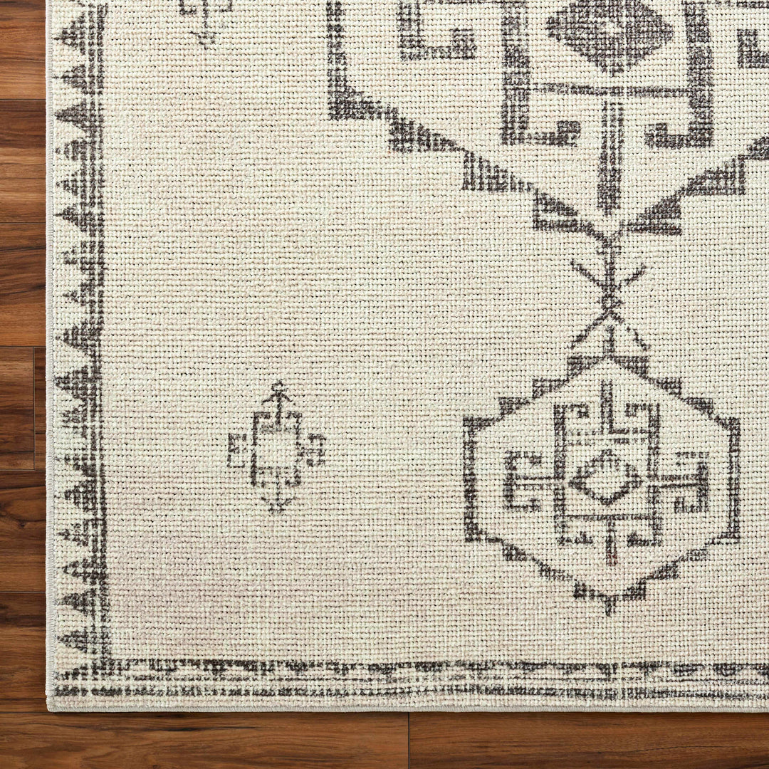 Fatin Traditional Tribal Beige And Gray Area Rug