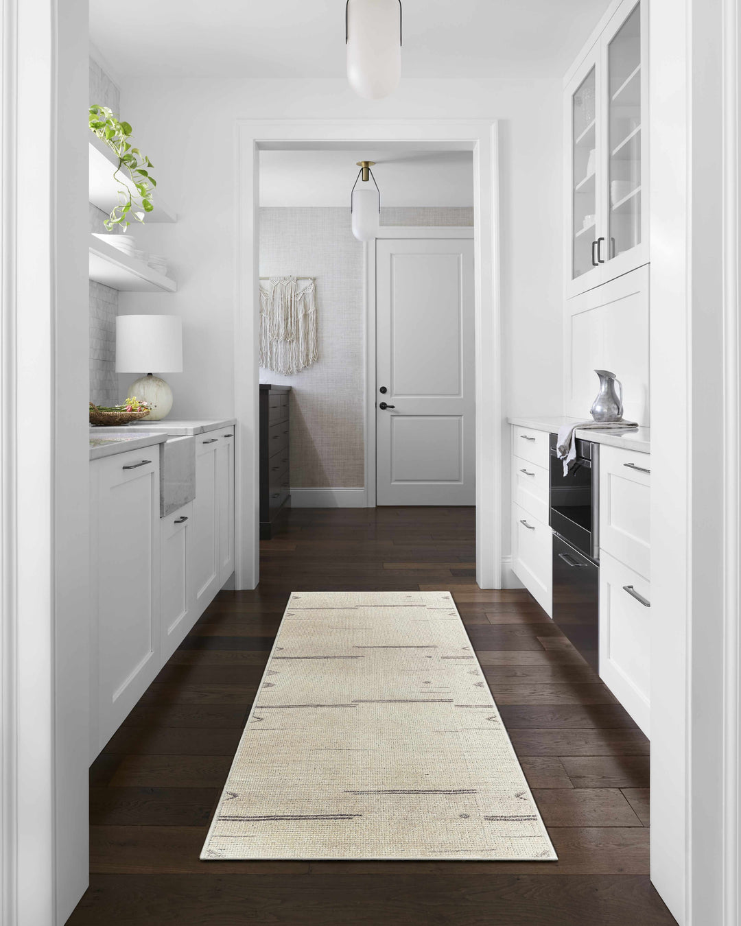Akito Modern Abstract Ivory And Machine Woven Rug