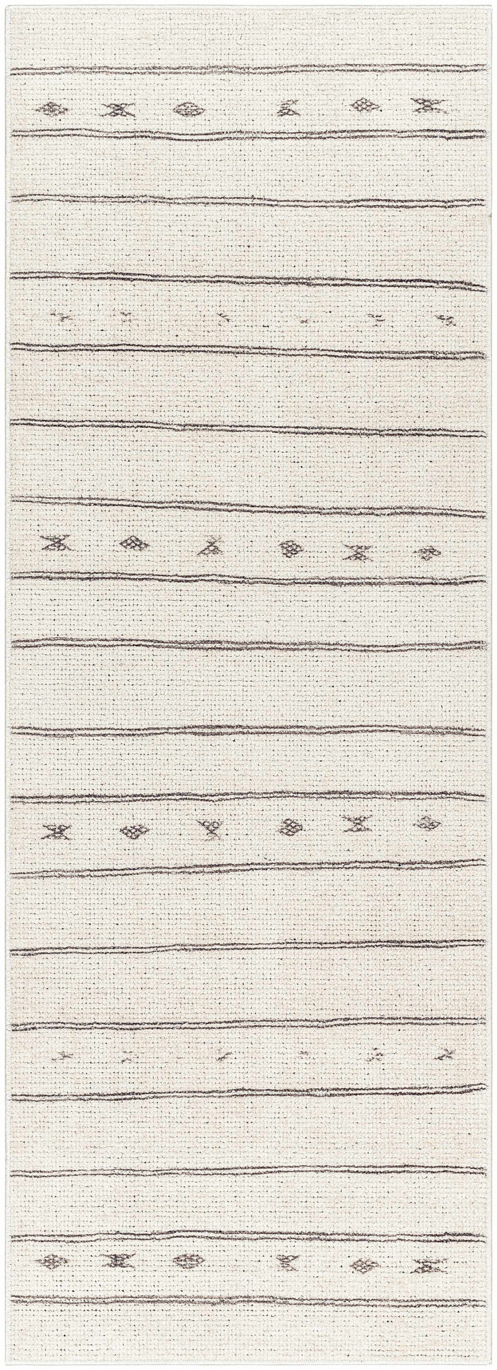 Jana Modern Stripe Pattern Beige Area Rug