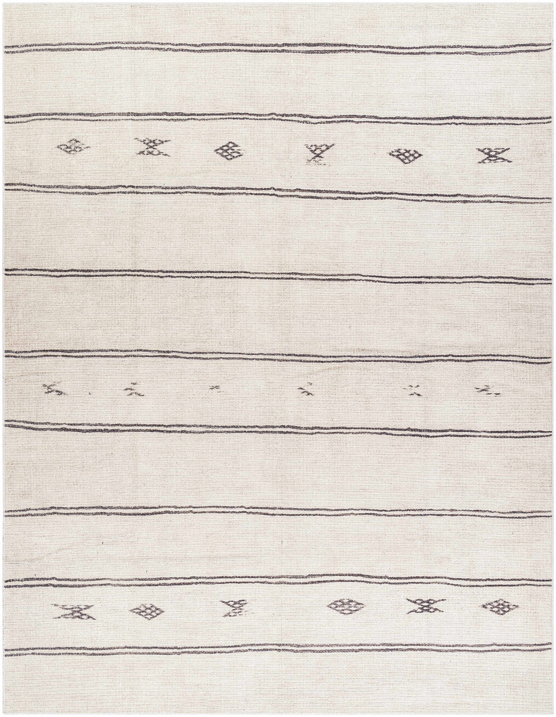 Jana Modern Stripe Pattern Beige Area Rug