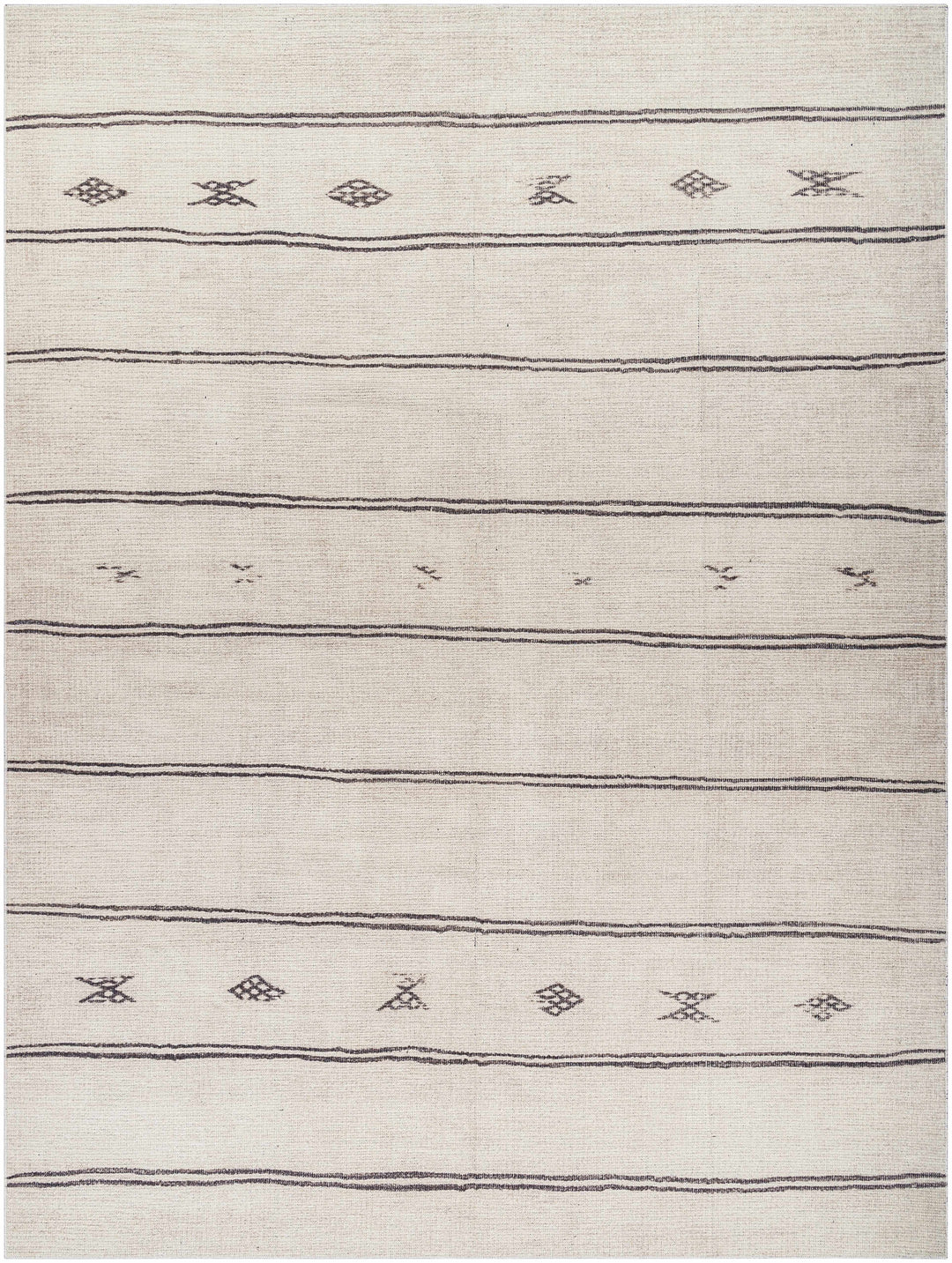 Jana Modern Stripe Pattern Beige Area Rug
