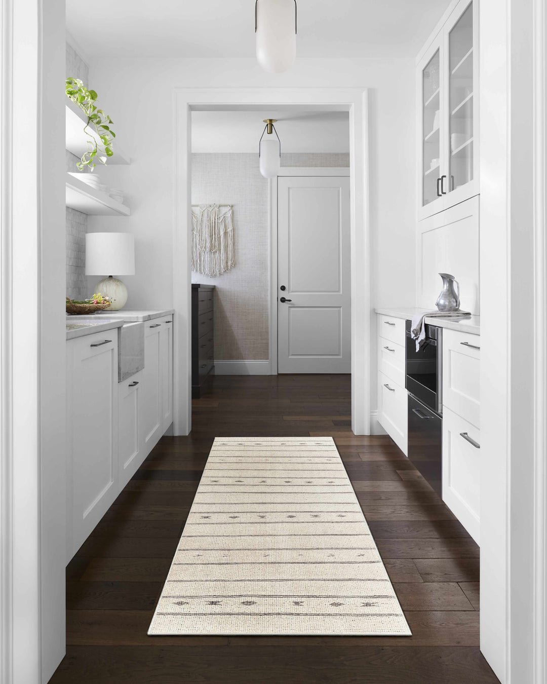 Jana Modern Stripe Pattern Beige Area Rug