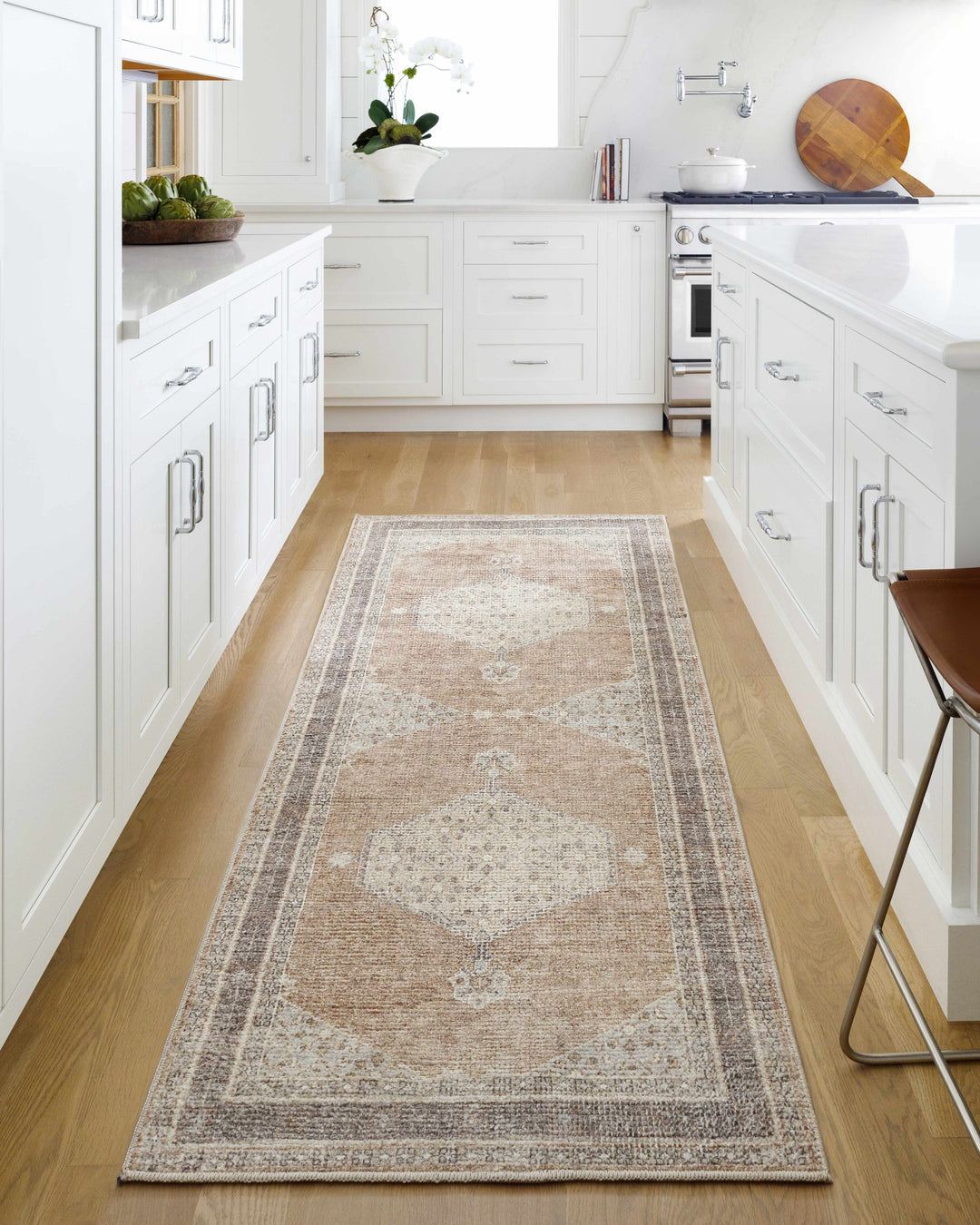 Haide Traditional Brown Machine Woven Rug