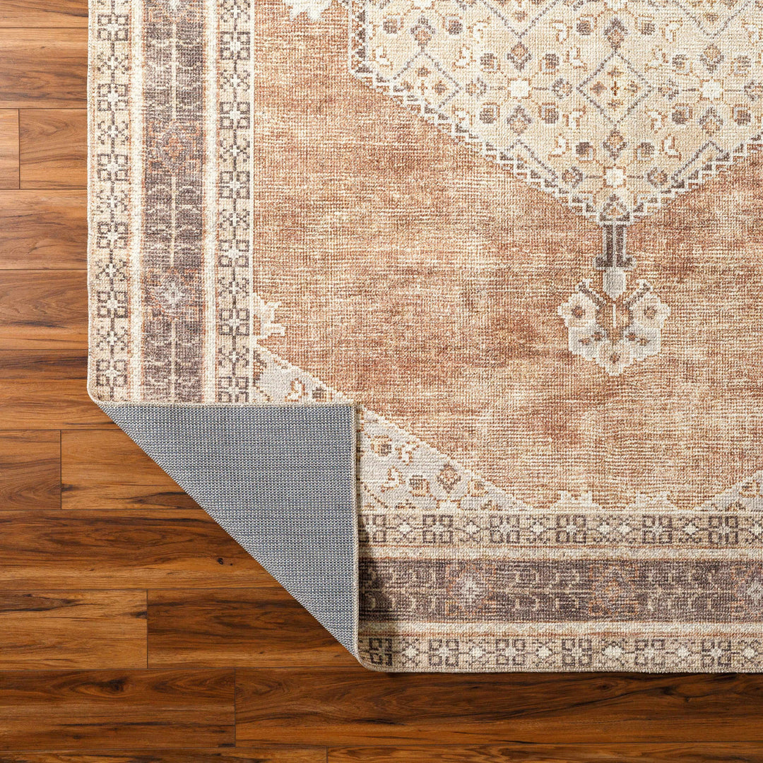 Haide Traditional Brown Machine Woven Rug