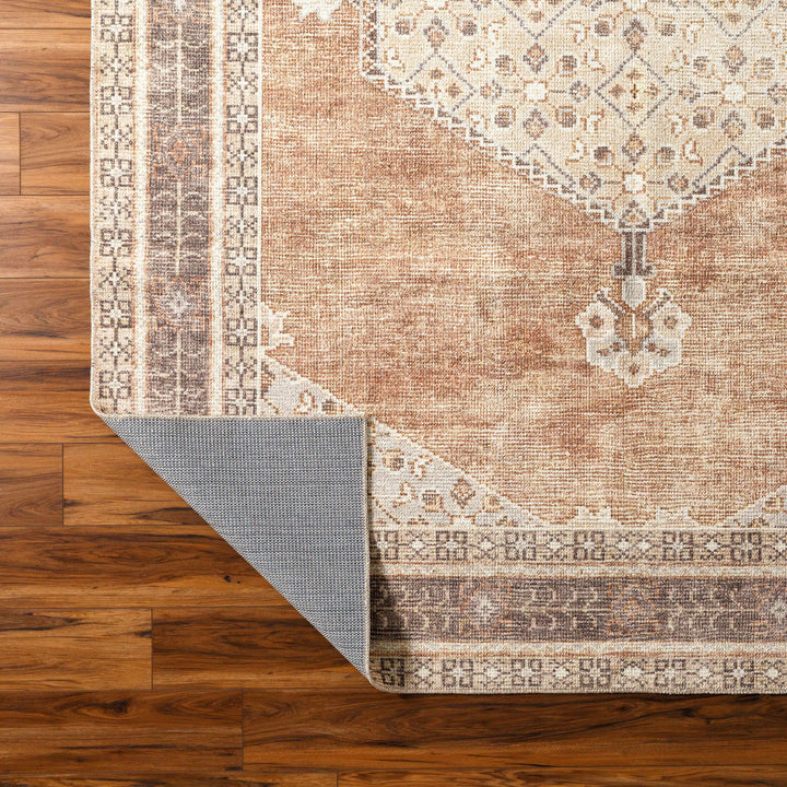 Haide Traditional Brown Machine Woven Rug