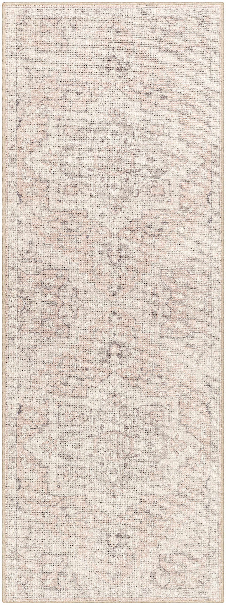 Elle Traditional Style Beige And Peach Area Rug