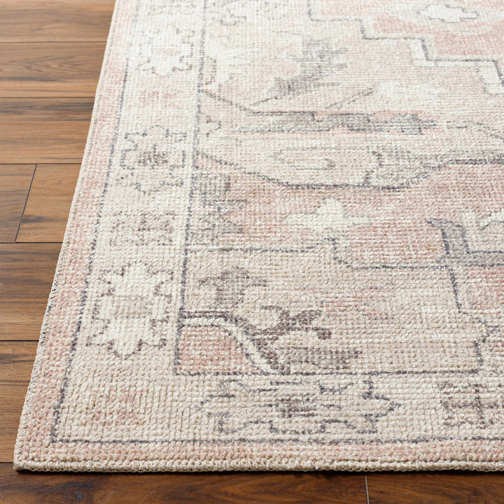 Elle Traditional Style Beige And Peach Area Rug