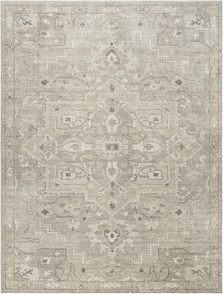 Esau Traditional Gray Machine Woven Area Rug