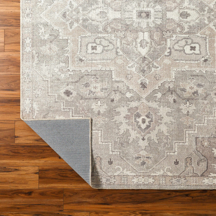 Esau Traditional Gray Machine Woven Area Rug