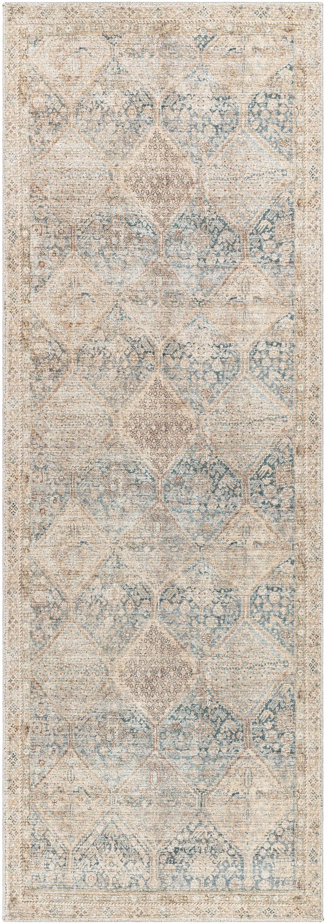 Maree Traditional Beige And Gray Machine Woven Rug