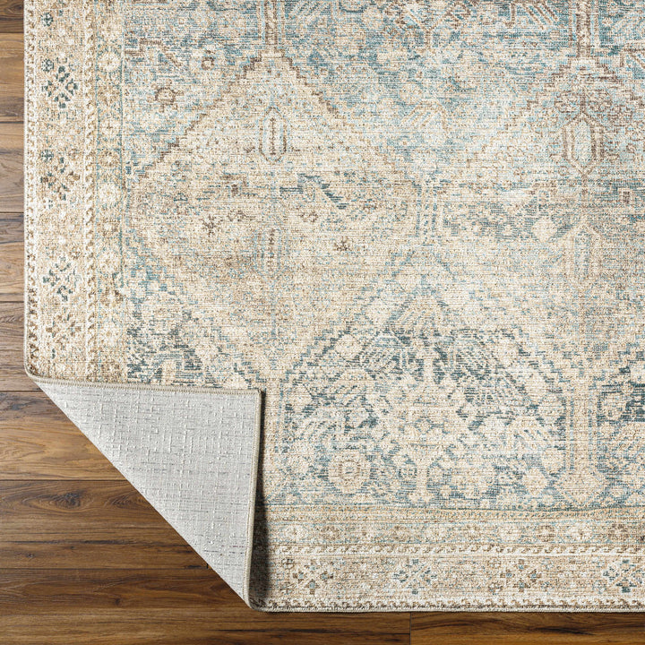 Maree Traditional Beige And Gray Machine Woven Rug