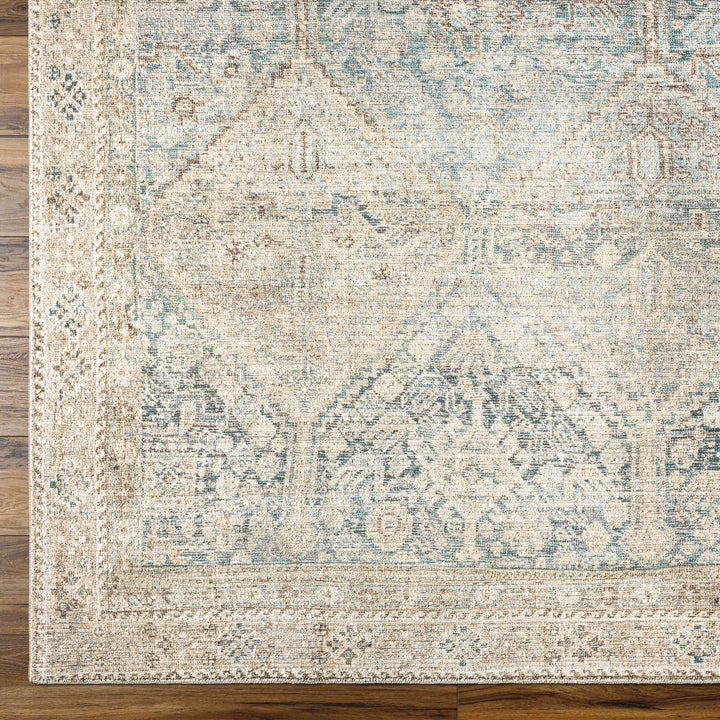 Maree Traditional Beige And Gray Machine Woven Rug
