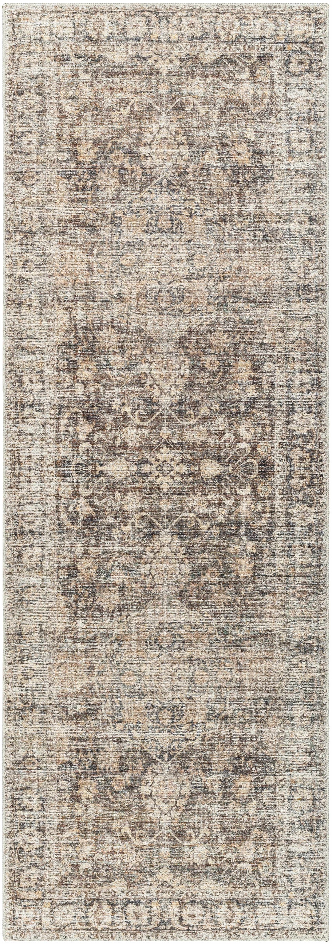 Marlene Traditional Brown And Gray Machine Woven Rug