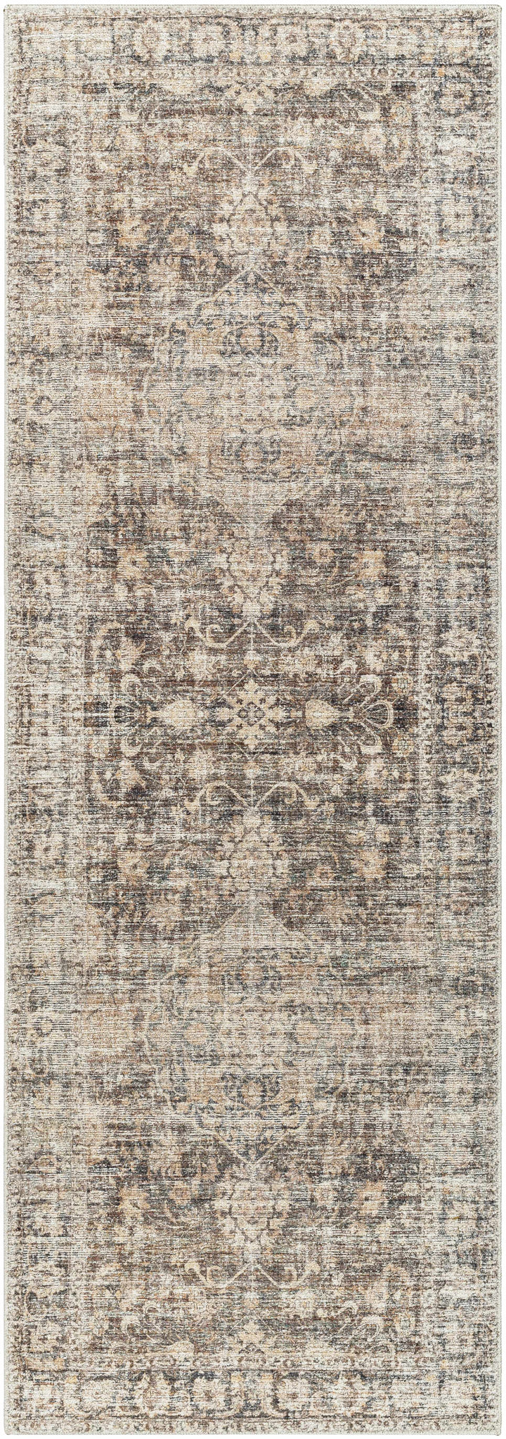 Marlene Traditional Brown And Gray Machine Woven Rug