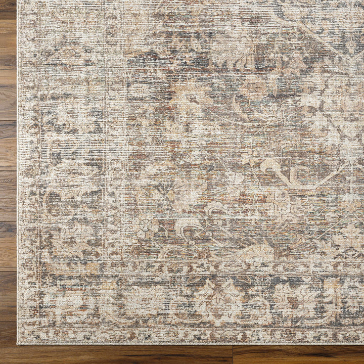 Marlene Traditional Brown And Gray Machine Woven Rug
